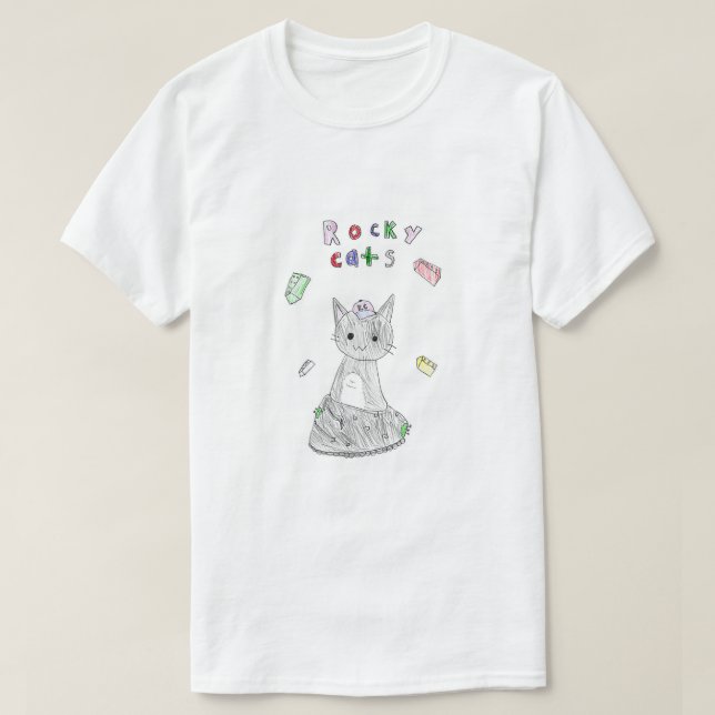 Rocky Cats T-Shirt (Design Front)