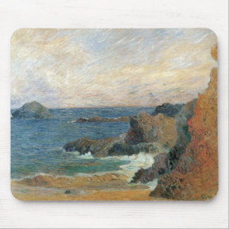 Rocky Coast by Paul Gauguin, Vintage Impressionism Mouse Pad