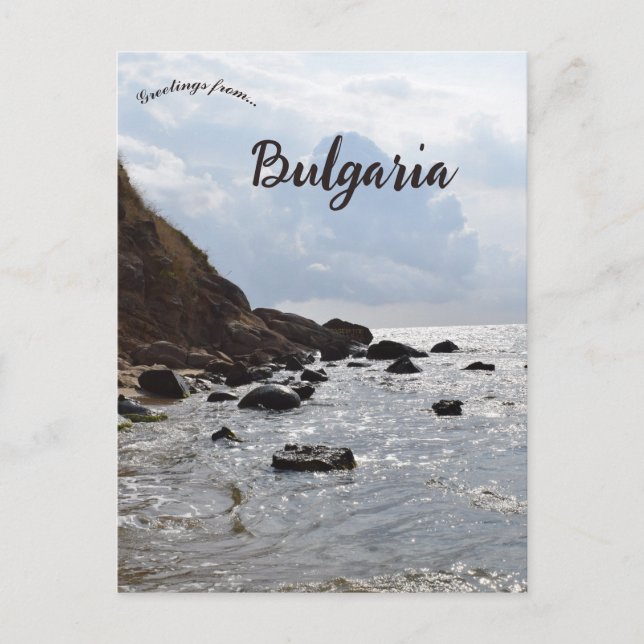 Rocky Coast of Bulgaria  Postcard (Front)