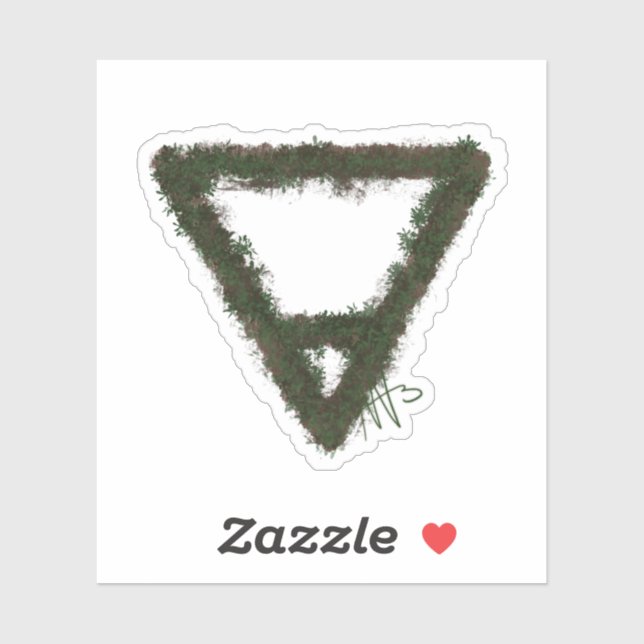 Rocky Earth Element Alchemy Symbol Custom (Sheet)