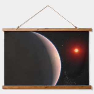 Rocky Exoplanet Gj 486 B Orbiting A Red Dwarf Star Hanging Tapestry