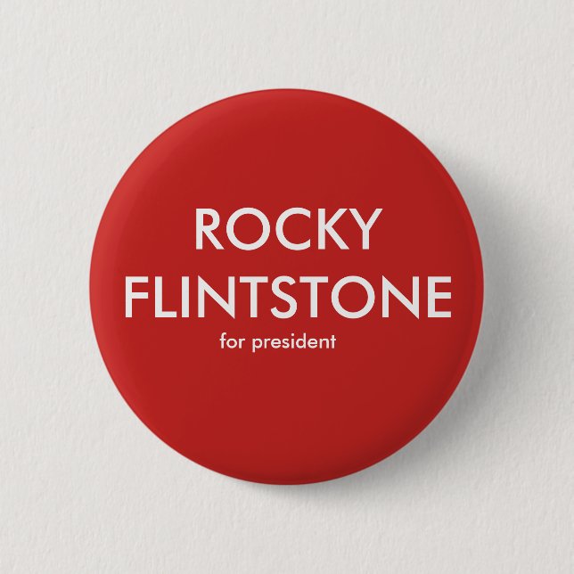 Rocky Flintdstone of Belinda Blinked button (Front)