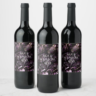 Rocky Grunge Texture Wine Label