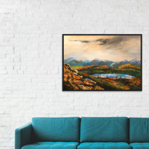"Rocky Heights" Landscape Painting Photo Print
