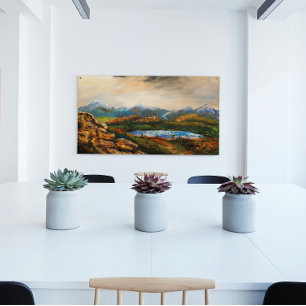 "Rocky Heights" Landscape Painting Poster