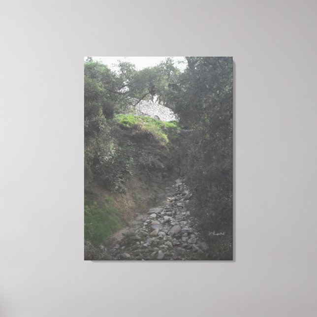 Rocky Hill at the Lower Arroyo Seco Nature Trail Canvas Print (Front)