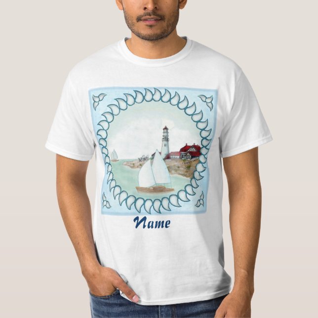 Rocky Lighthouse  t-shirt (Front)