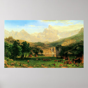 Rocky Montains at Lander's Peak by Bierstadt Poster