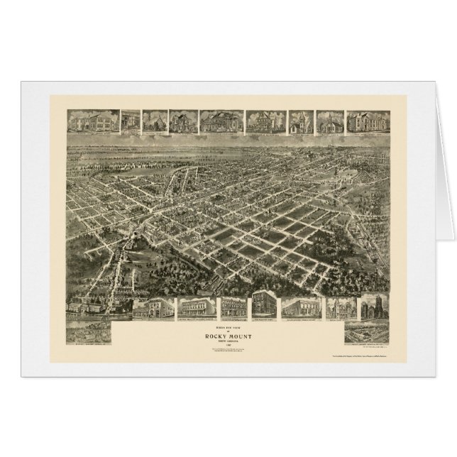 Rocky Mount, NC Panoramic Map - 1907 (Front Horizontal)