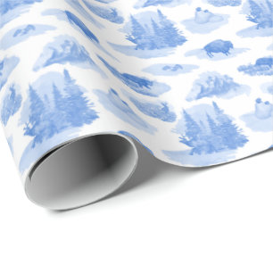 Rocky Mountain Animal Toile Wrapping Paper