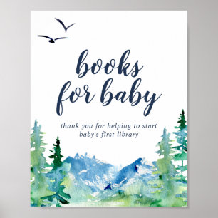 Rocky Mountain Baby Shower Books for Baby Sign