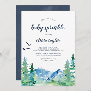 Rocky Mountain Baby Sprinkle Invitation