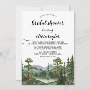 Rocky Mountain Bridal Shower Invitation