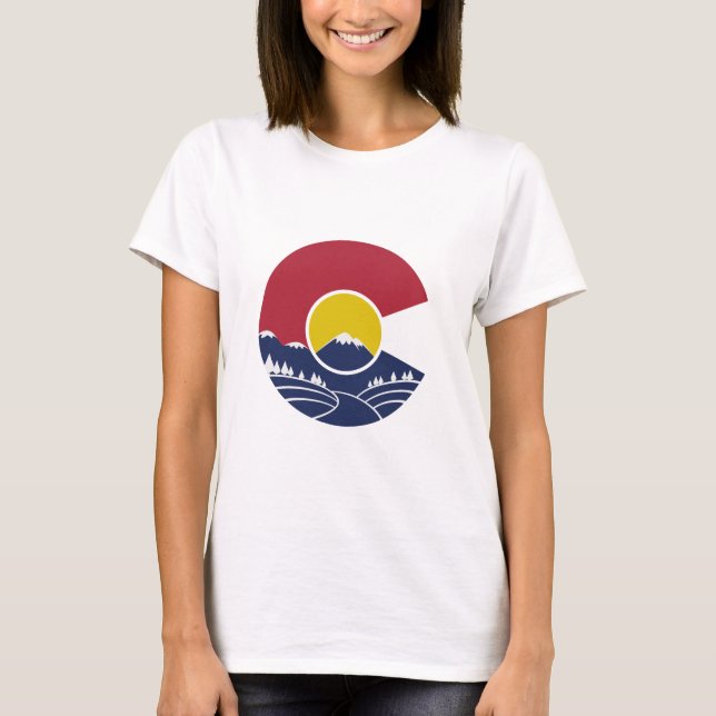 Rocky Mountain Colorado C T-Shirt (Front)