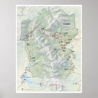 Rocky Mountain (Colorado) map poster