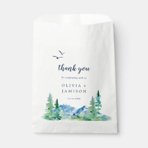 Rocky Mountain Destination Wedding Thank You Favour Bag