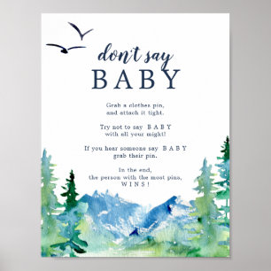 Rocky Mountain Don't Say Baby Game Sign