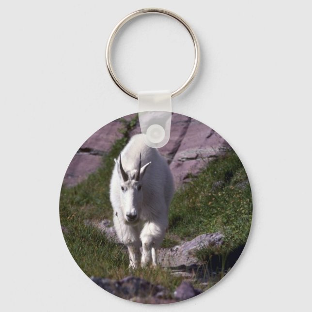 Rocky mountain goat keychain (Front)