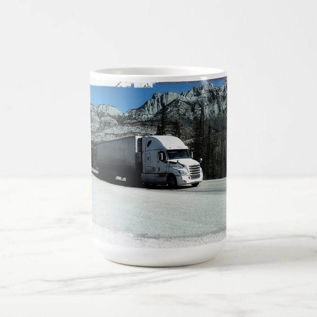 Rocky Mountain Hauler - Freight Truck Driver  Coffee Mug (Center)