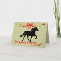 Rocky Mountain Horse Silhouette Christmas