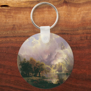 Rocky Mountain Landscape Majestic Scenery Keychain