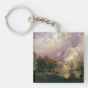 Rocky Mountain Landscape Majestic Scenery Keychain
