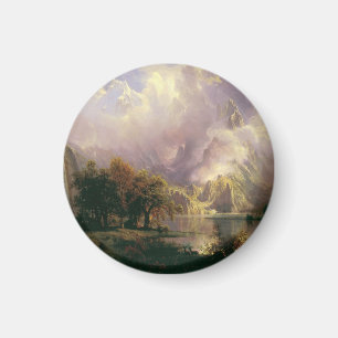 Rocky Mountain Landscape Majestic Scenery Magnet