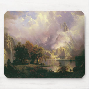 Rocky Mountain Landscape Majestic Scenery Mouse Pad