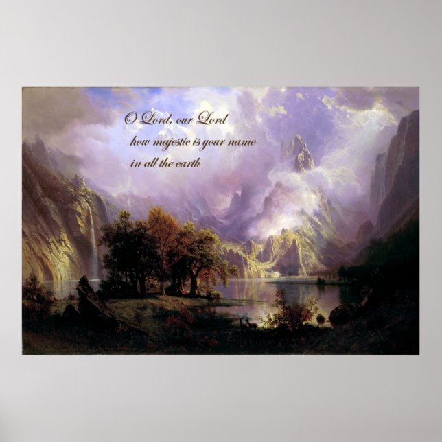 Rocky Mountain Landscape Poster (Front)