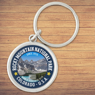 Rocky Mountain Landscape – Travel Photography Keychain