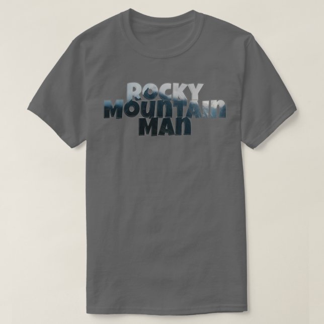 Rocky Mountain Man T-Shirt (Design Front)
