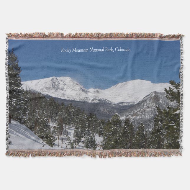 Rocky Mountain National Park 2 throw blanket (Front)
