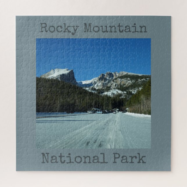 Rocky Mountain National Park Bear Lake Parking Jig Jigsaw Puzzle (Vertical)