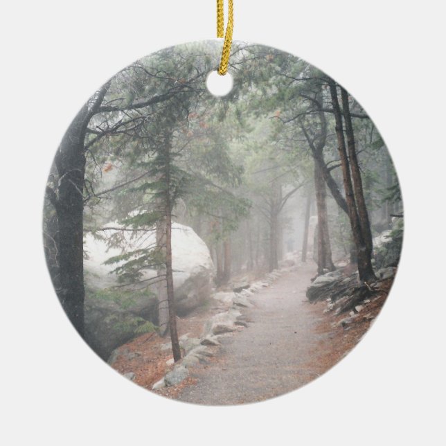 Rocky Mountain National Park Ceramic Ornament (Front)