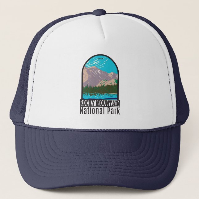 Rocky Mountain National Park Colorado Bear Lake  Trucker Hat (Front)