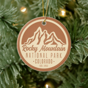 Rocky Mountain National Park Colorado Ceramic Ornament