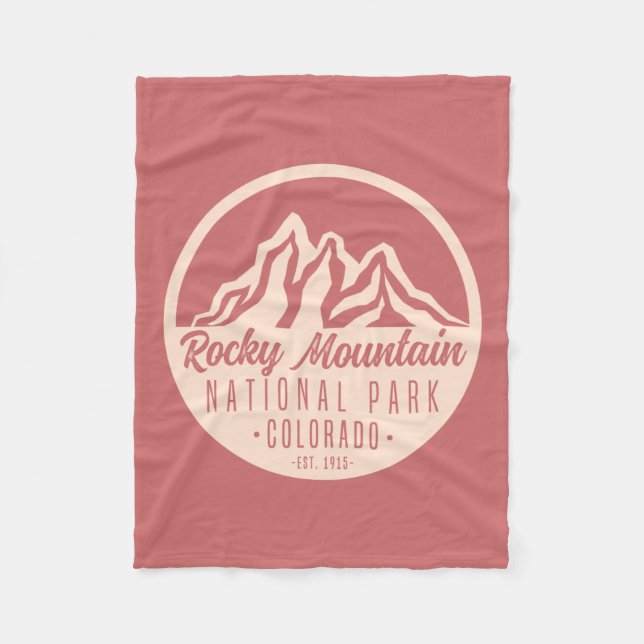 Rocky Mountain National Park Colorado  Fleece Blanket (Front)