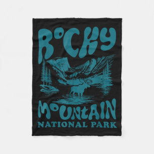 Rocky Mountain National Park Colorado Fleece Blanket