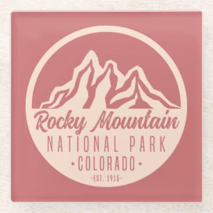 Rocky Mountain National Park Colorado Glass Coaster