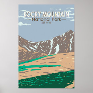 Rocky Mountain National Park Colorado Greys Peak  Poster