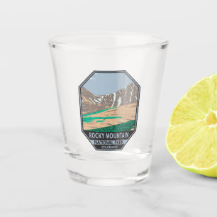 Rocky Mountain National Park Colorado Greys Peak Shot Glass