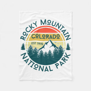 Rocky Mountain National Park Colorado Hiking Natur Fleece Blanket