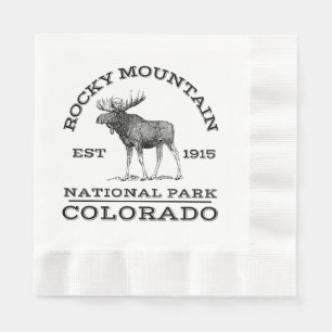 Rocky Mountain National Park Colorado Moose Hike O Napkin