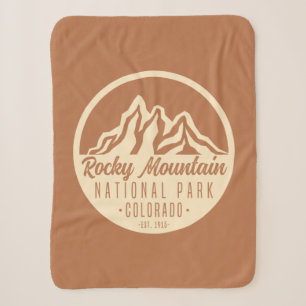 Rocky Mountain National Park Colorado Sherpa Blanket