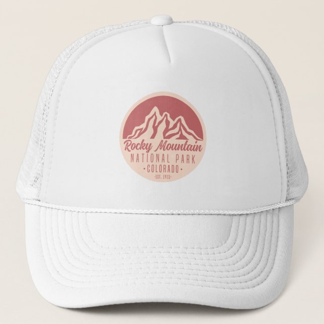 Rocky Mountain National Park Colorado  Trucker Hat (Front)