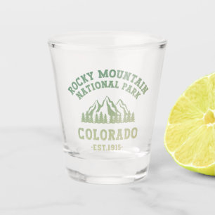 Rocky Mountain National Park Colorado USA Gradient Shot Glass