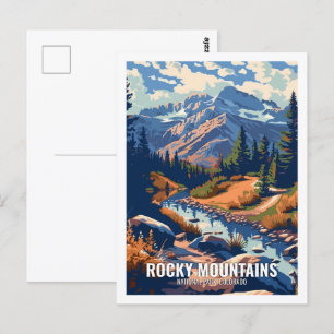 Rocky Mountain National Park Colorado USA Postcard