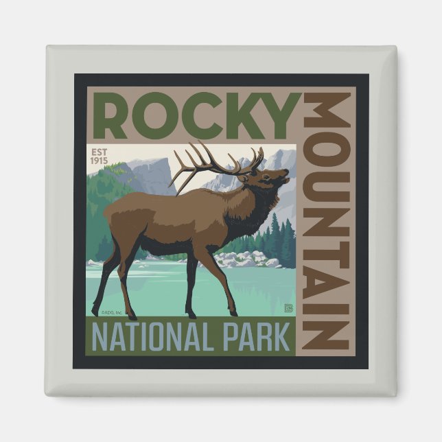Rocky Mountain National Park | Elk Magnet (Front)