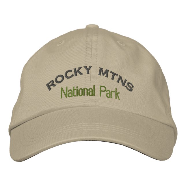Rocky Mountain National Park Embroidered Hat (Front)