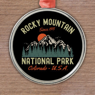 Rocky Mountain National Park Est 1915 Metal Ornament